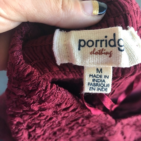 NWT Anthropologie Porridge Clothing Tube Top in Wine Color - Picture 8 of 10